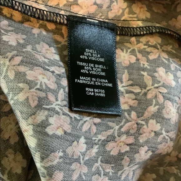 Rebecca Taylor Francesca Silk Top Floral  Size 10 - Picture 4 of 5